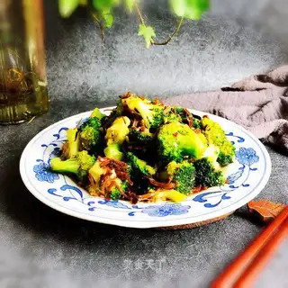 Chicken fried broccoli