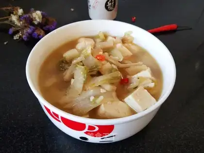 Sour tofu soup