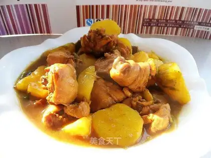 Curry potato chicken