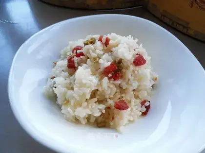 Weenie's meat and rice