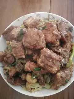 Steak-bone cooking flowers