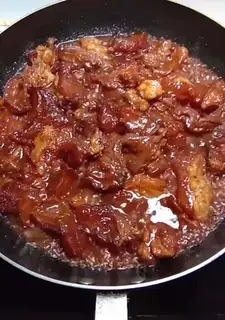 Red-burned cattle hoofs