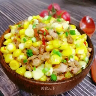 Meat and corn
