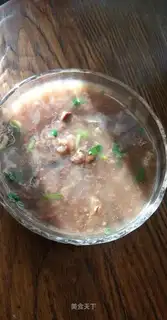 Black bean boar congee