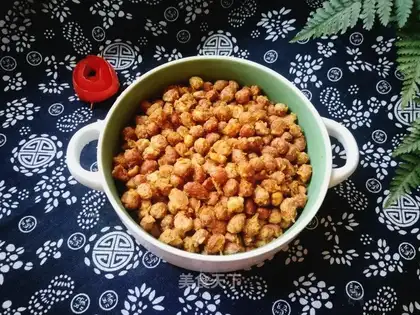 A fried peanut