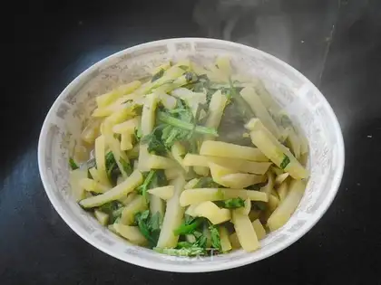 Celery and potatoes