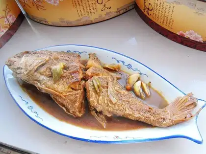 Burning yellow fish