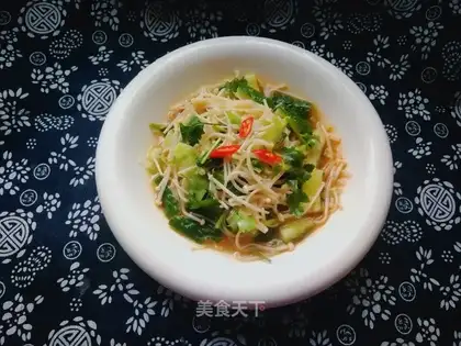 Gold pins and mushrooms and cucumbers