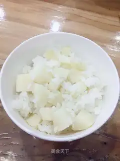 Steam melon rice