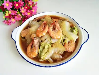 Shrimp cabbage
