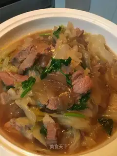 Flower stew with hot pink skin