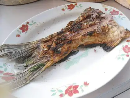 Baked fish tails
