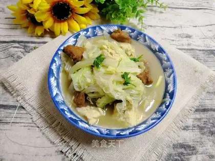The cabbage is frozen tofu