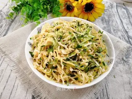 Creaming cucumber bean cabbage