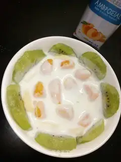 Fruit and yogurt