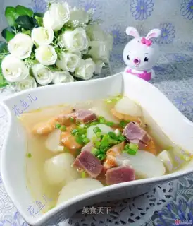 Salted shrimp radish soup