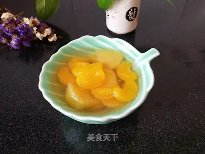 Orange apple water