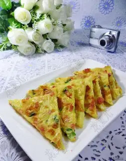 Ham intestinal egg potatoes