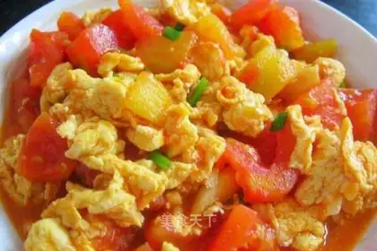 Tomato fried eggs