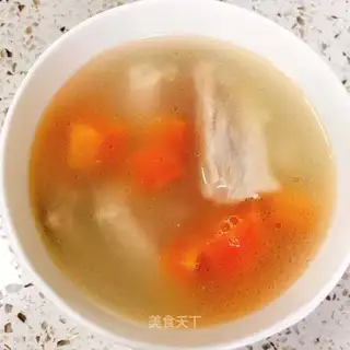 Carrot steak soup