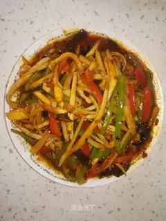 Fish apricot mushroom