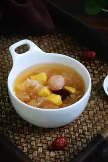 Sweet soup with silver and potatoes