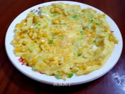 Onion corn fried eggs
