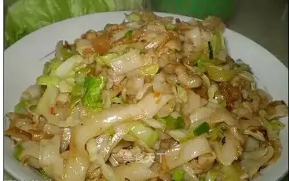 The cabbage's been fried with fat