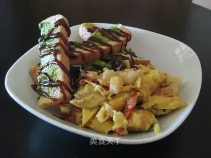 Seafood egg cake