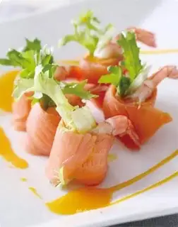 Shrimp and salmon roll