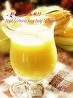 Fresh squeezed corn juice with milk flavor