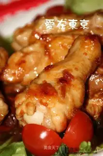 Sun-roasted chicken legs