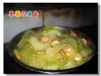 stir-fried shrimp with white gourd