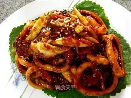 Pure Korean spicy fried squid