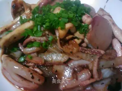 Domestic sizzling squid