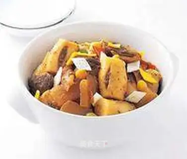 Exquisite stewed rice cake