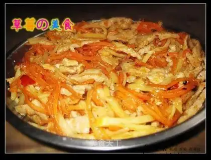 Simple fish-flavored shredded pork