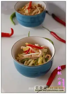 stir-fried colorful shredded silk