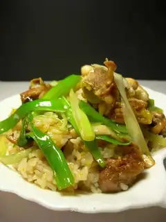Pumpkin chicken electric pot rice