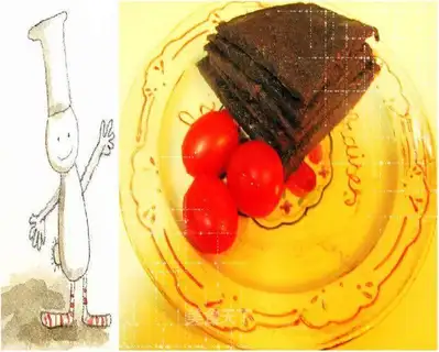 Sweet and sweet purple rice red bean cake