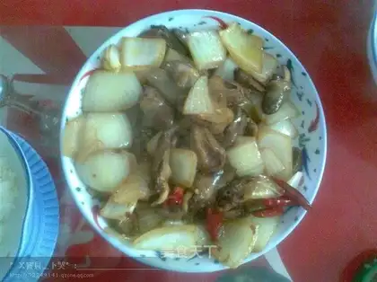 stir-fried chicken hearts