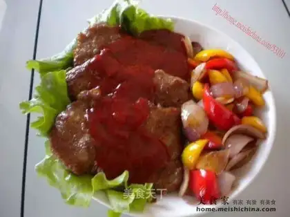 Steak with sauce