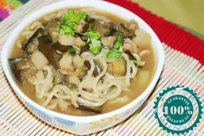 Eggplant fried noodles