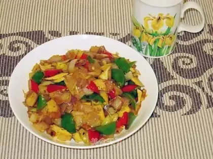 Spicy onion dried tofu
