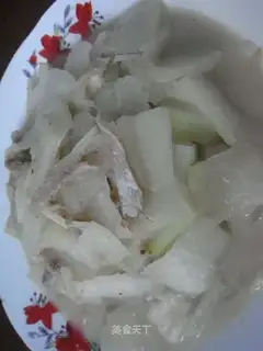 Roasted white gourd with dried salted fish