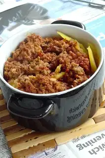 Golden Melon Beef Rice