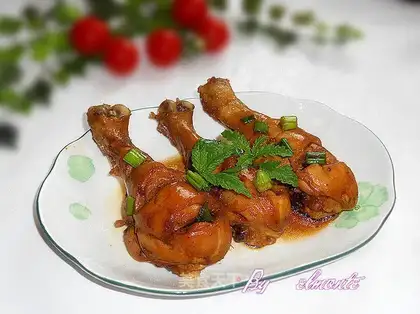 Chicken legs in soy sauce