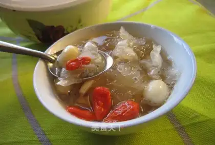 Orchid seed, white fungus and lotus seed soup