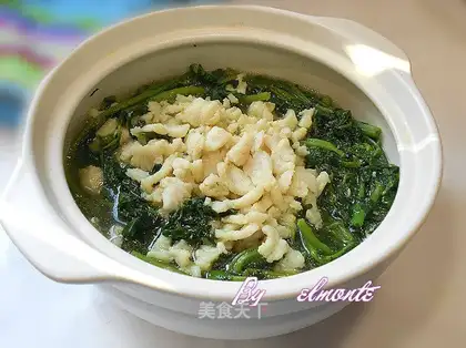 Fish fillet with watercress casserole