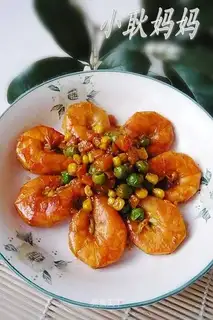 stir-fried shrimp in curry